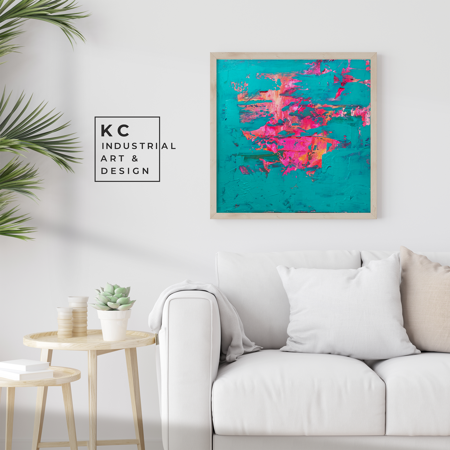 Peeled Paint Series | Neon Pink and Orange #02