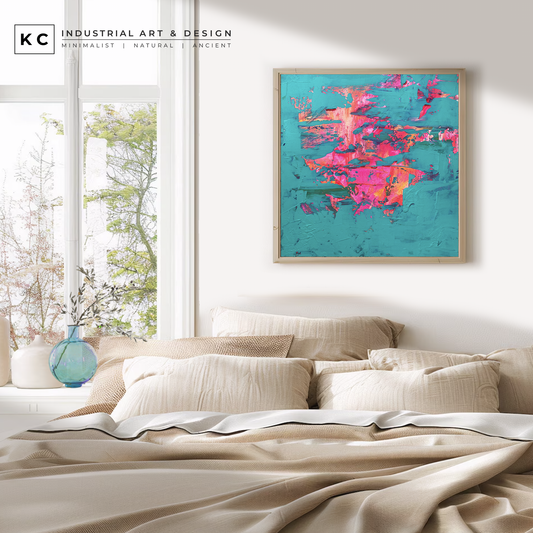 Peeled Paint Series | Neon Pink and Orange #02