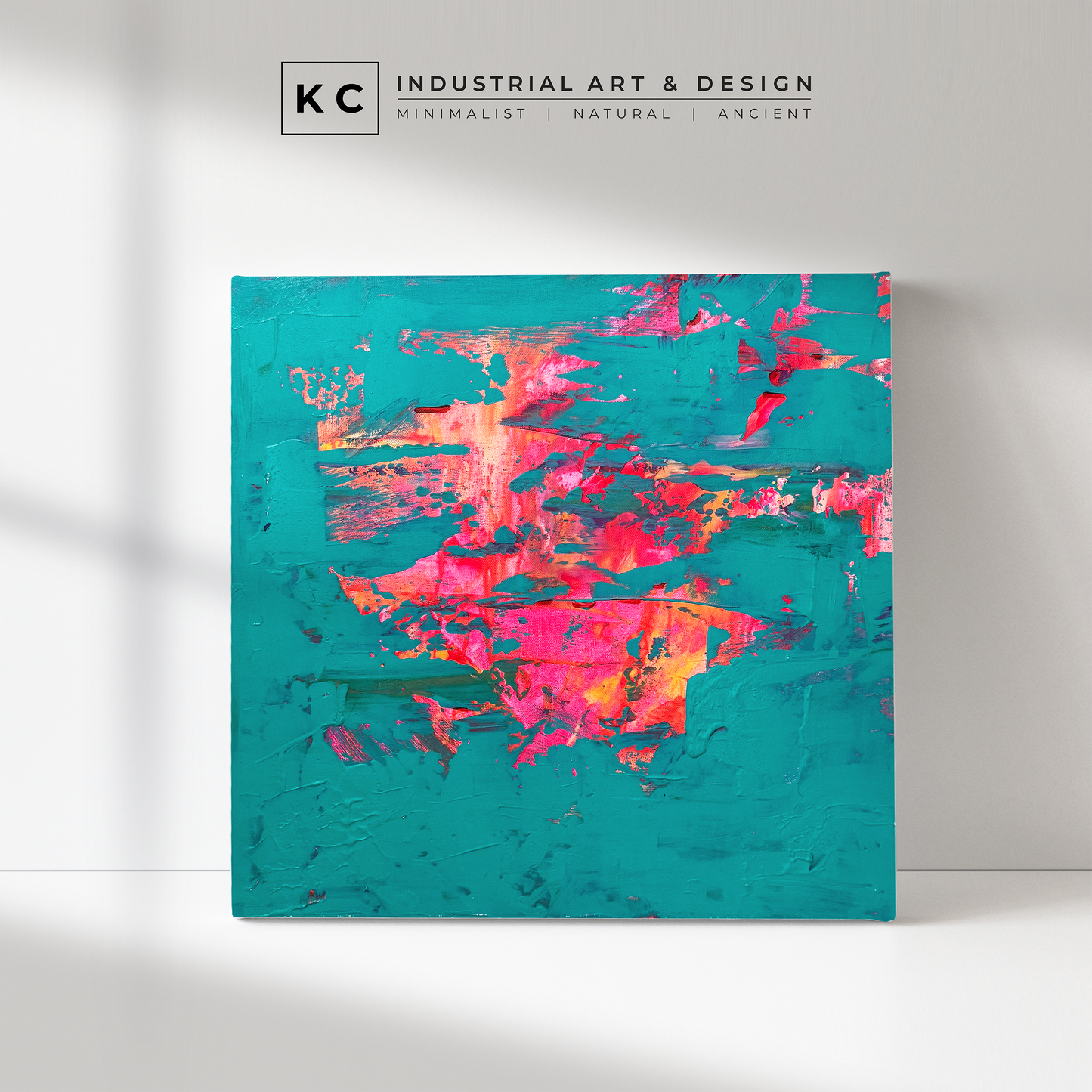 Peeled Paint Series | Neon Pink and Orange #02