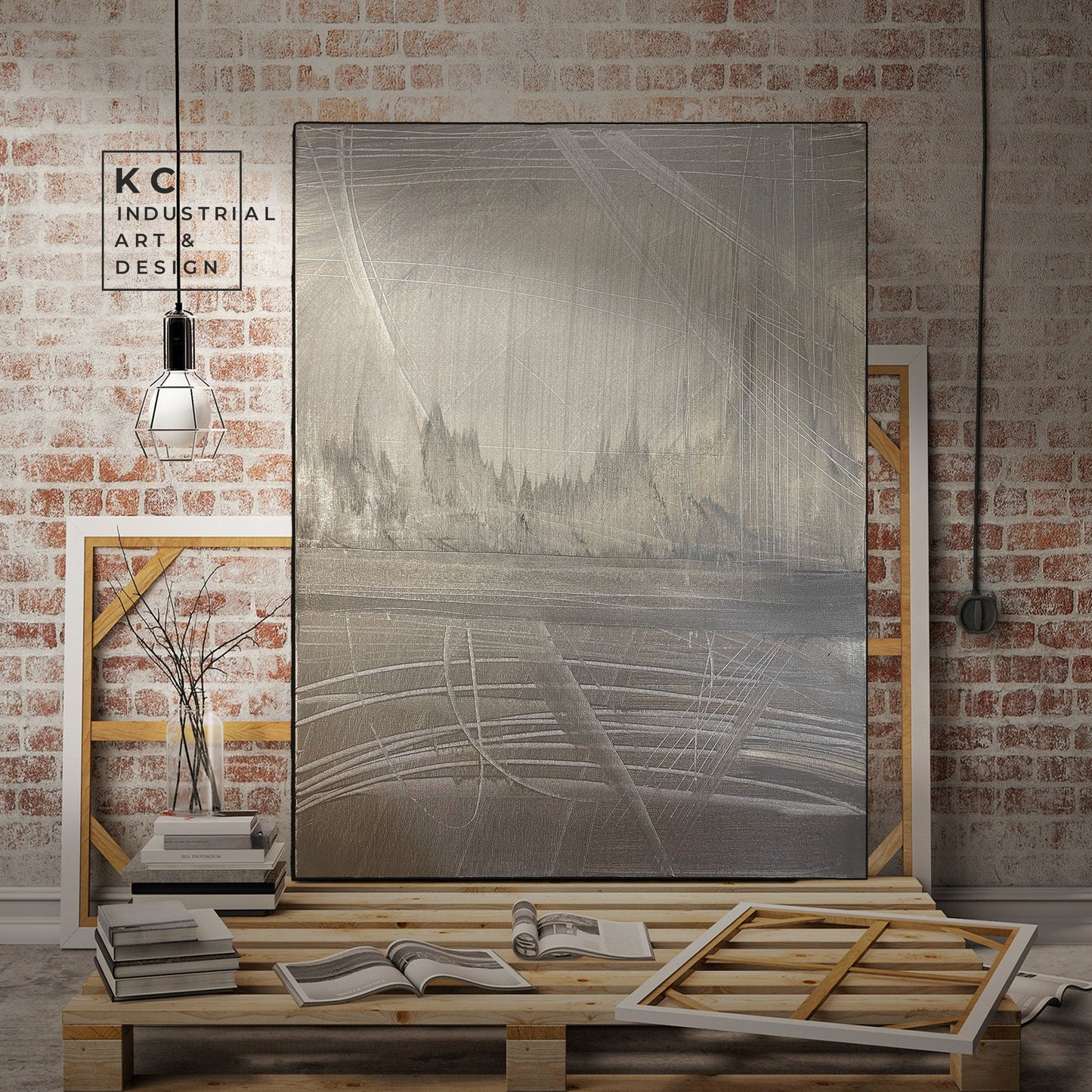 Modern Organic Abstract | Minimalist | Ancient | Primitive | Japandi | Wabi-Sabi Style Original | Art | Beige Cream | Shroud KC Industrial Art & Design