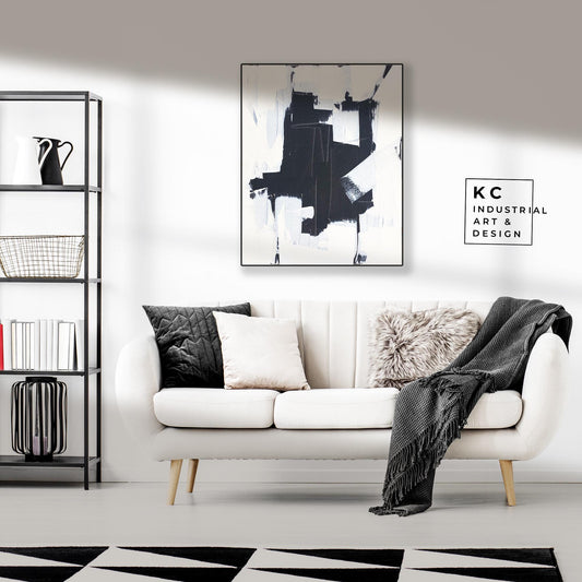 Minimalist | Abstract | Original Art | Black & White | Modern | Geometric | #3 of 3