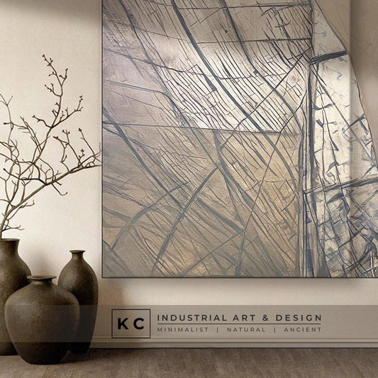 Nautical Sailing Abstract Art Coastal Art Decor KC Industrial Art & Design
