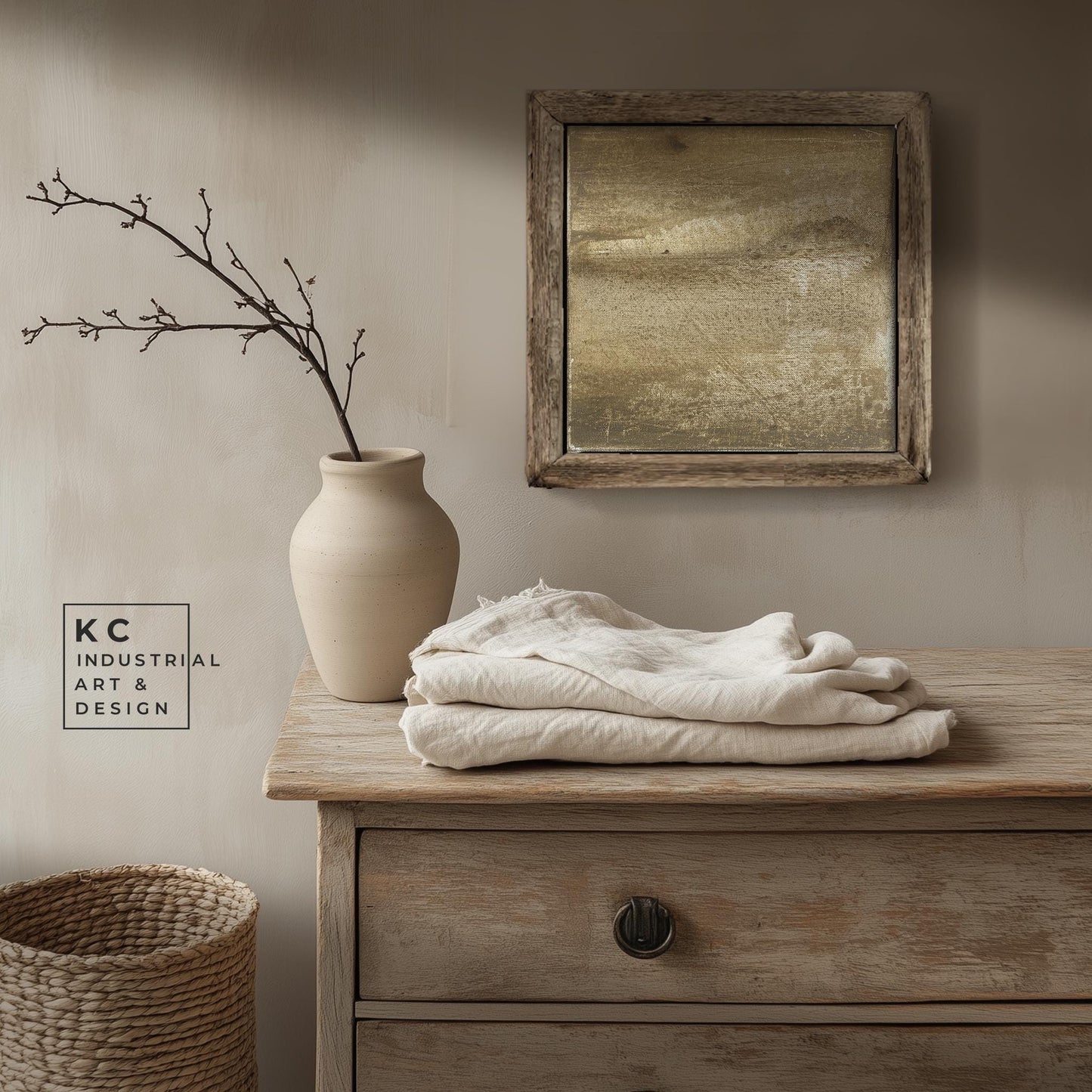 Wabi-Sabi Japandi #6 of 19 | Organic Earthy Impressions | 12x12 Textured Minimalist Art
