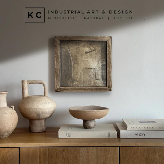 Wabi-Sabi Japandi #3 of 19 | Monochrome Mastery | Square Hand-Painted Canvas | Modern Minimalist Art