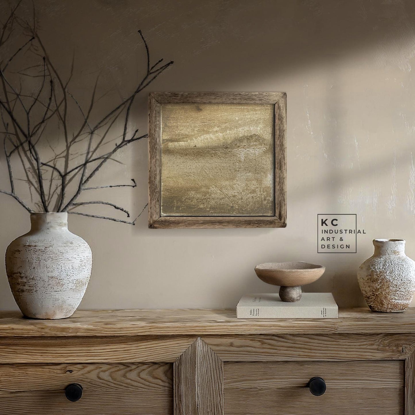 Wabi-Sabi Japandi #6 of 19 | Organic Earthy Impressions | 12x12 Textured Minimalist Art