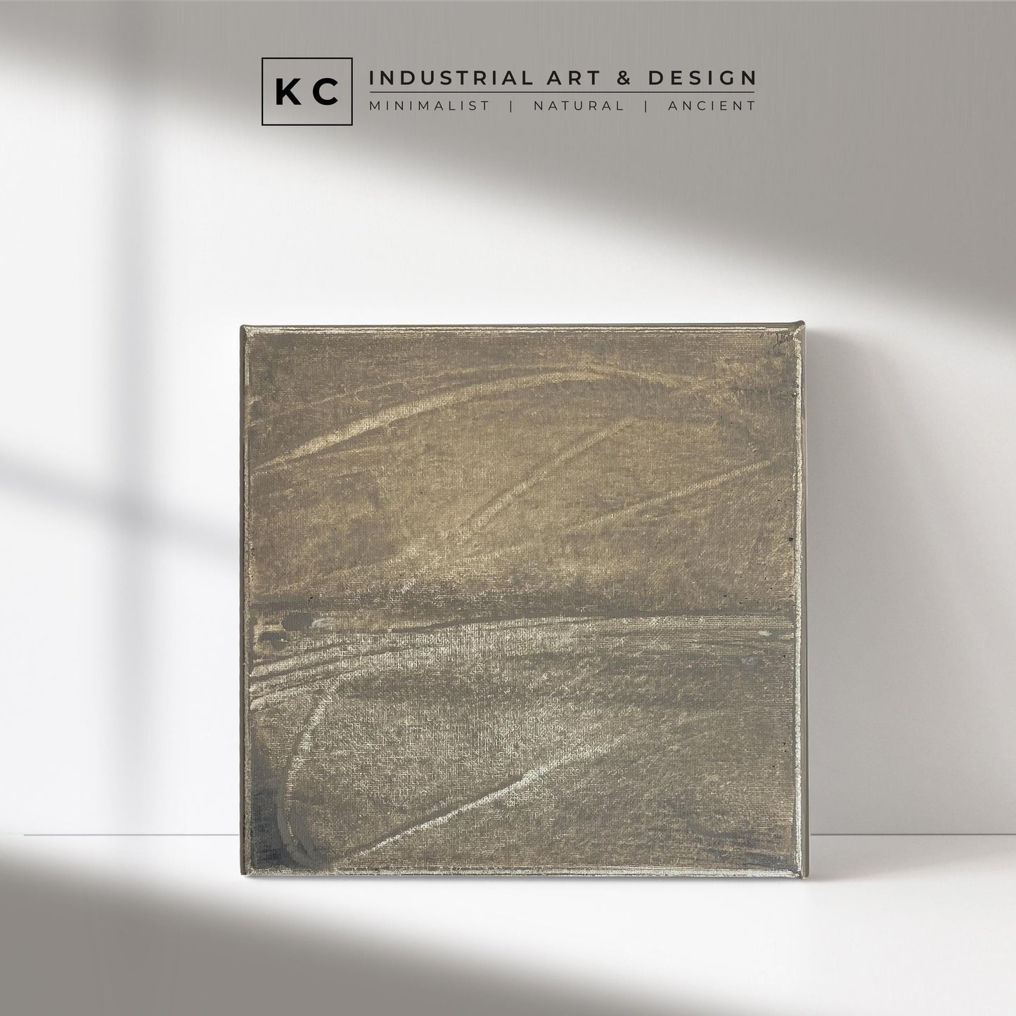 Wabi-Sabi Japandi #4 of 19 | Ancient Echoes | Hand-Painted Square Canvas | Timeless Minimalist Art