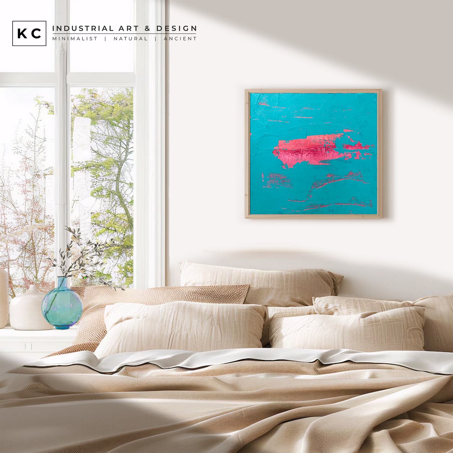 Peeled Paint Series | Neon Pink and Orange #01