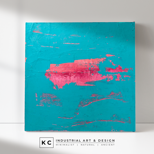 Peeled Paint Series | Neon Pink and Orange #01