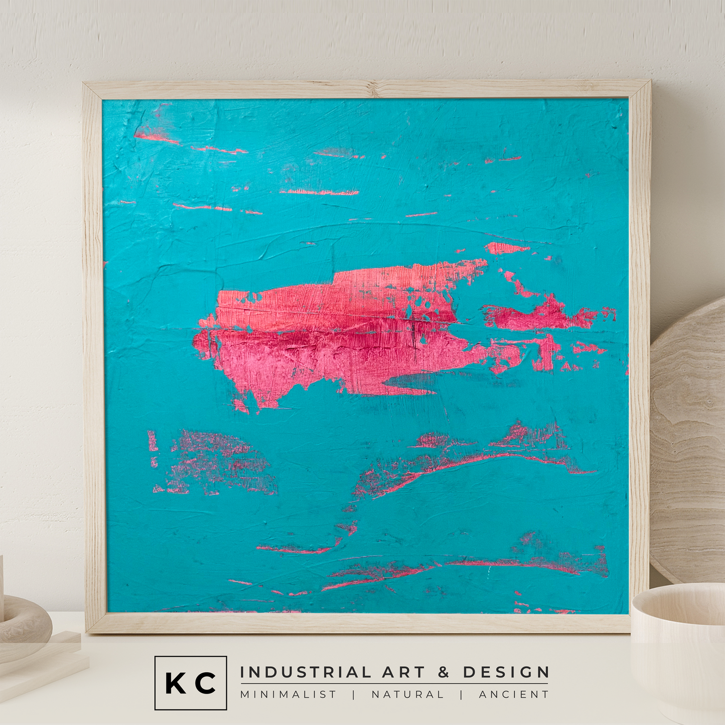 Peeled Paint Series | Neon Pink and Orange #01