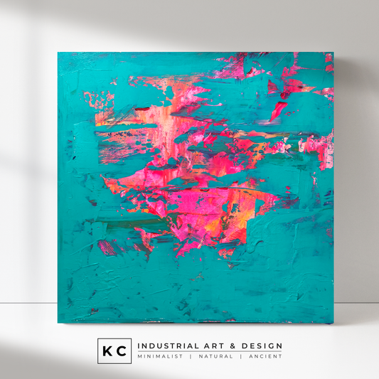 Peeled Paint Series | Neon Pink and Orange #02