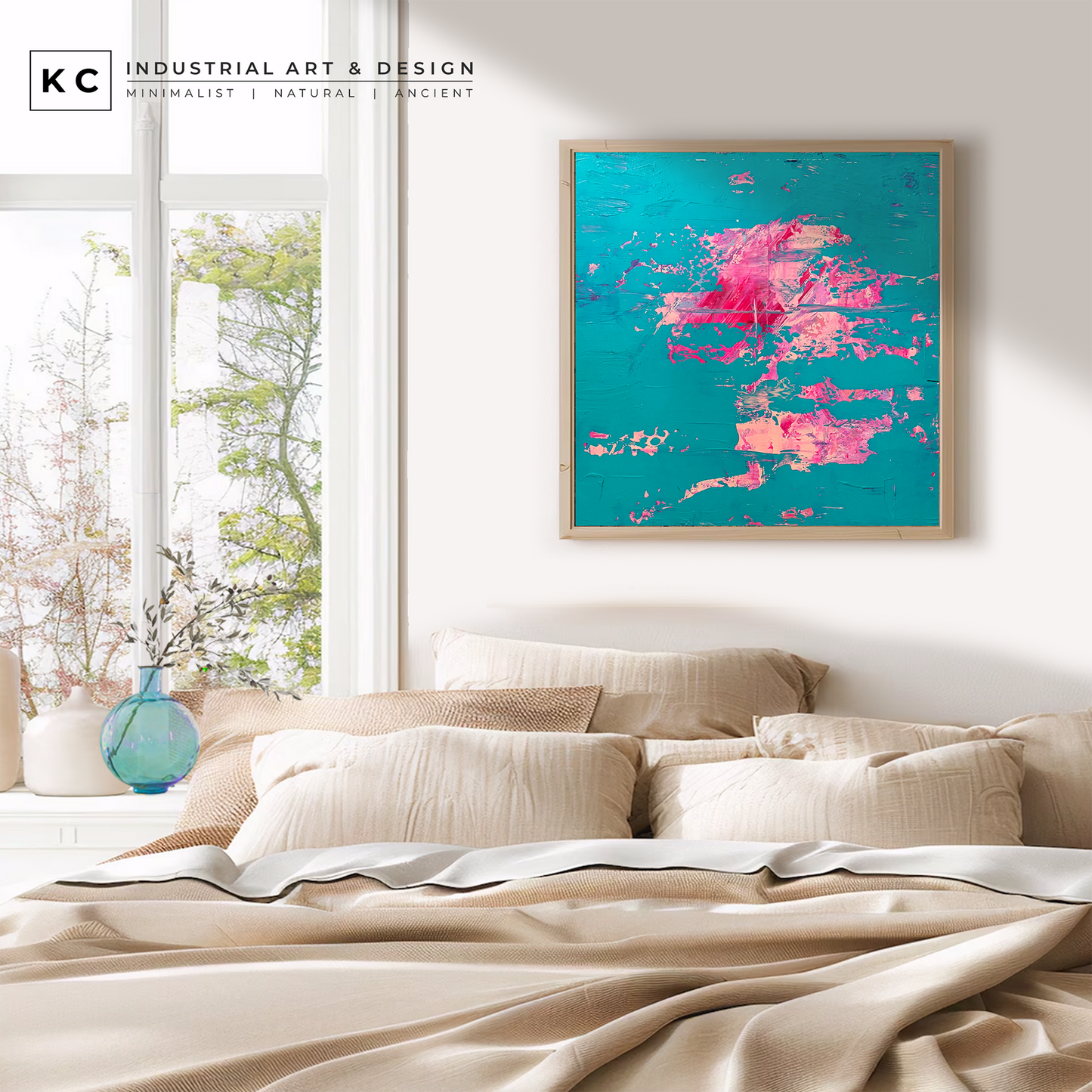 Peeled Paint Series | Neon Pink and Orange #03