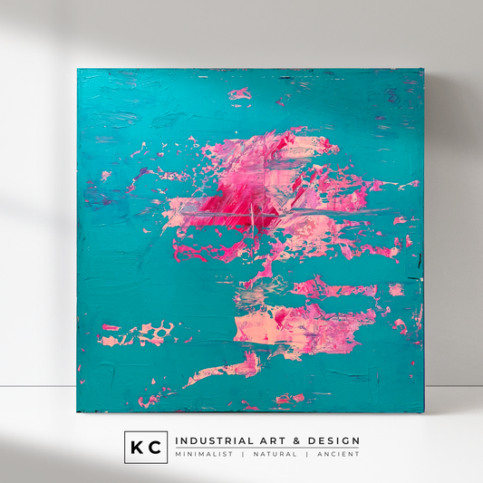 Peeled Paint Series | Neon Pink and Orange #03
