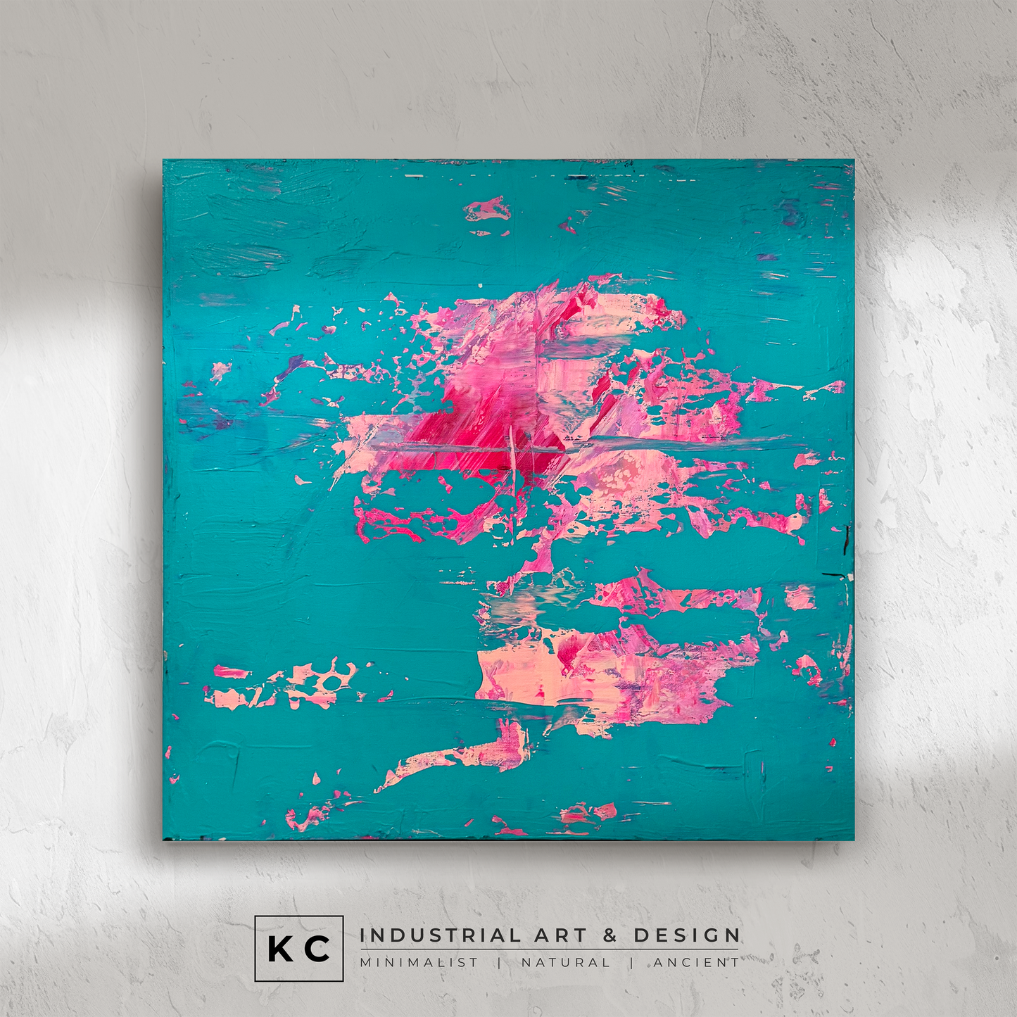 Peeled Paint Series | Neon Pink and Orange #03