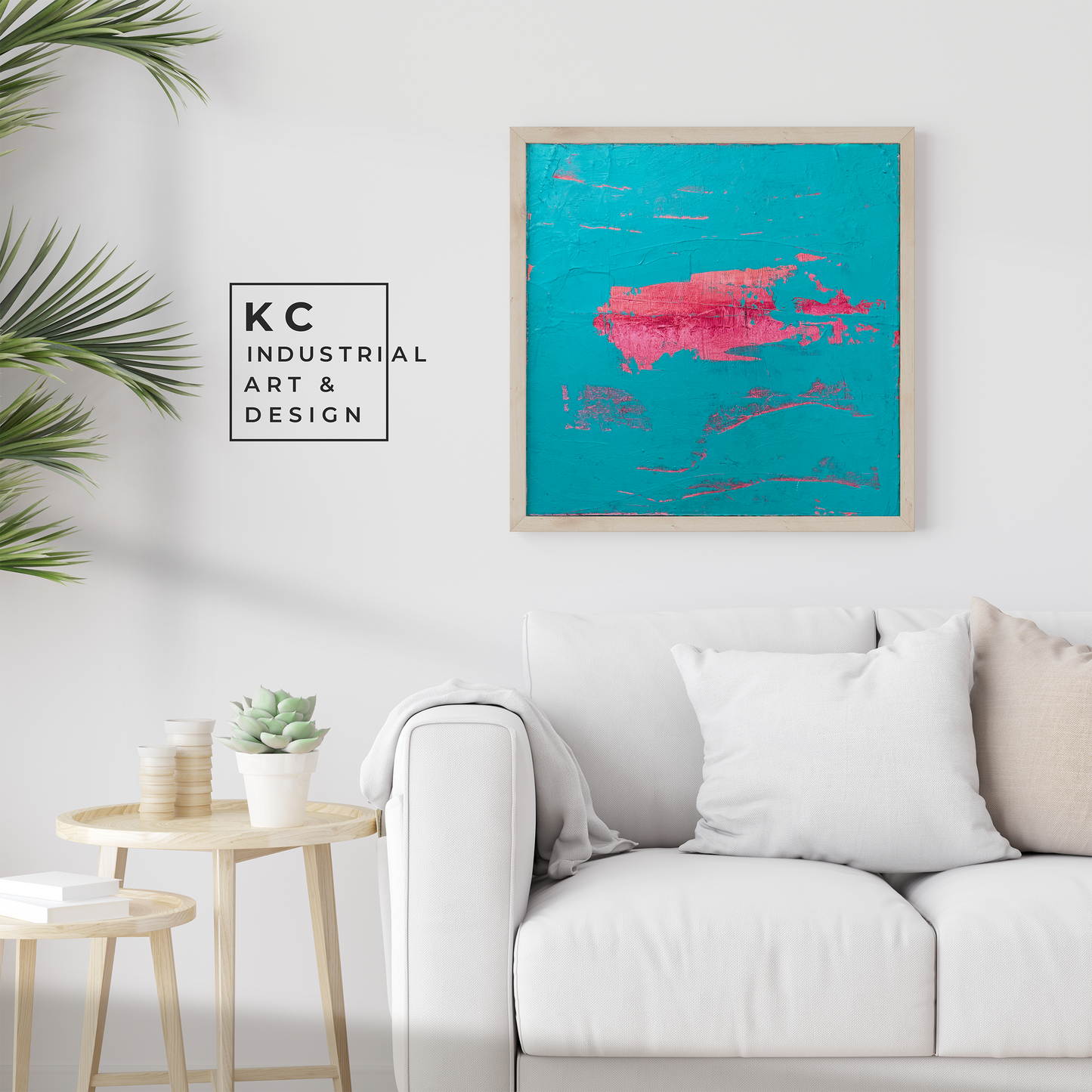 Peeled Paint Series | Neon Pink and Orange #01