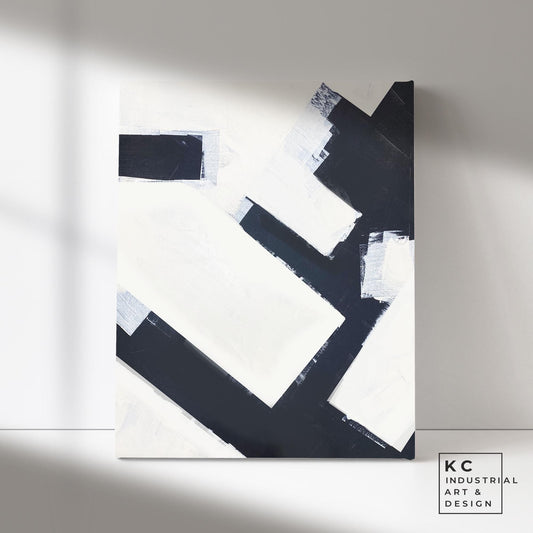 Minimalist | Abstract | Original Art | Black & White | Modern | Geometric | #2 of 3