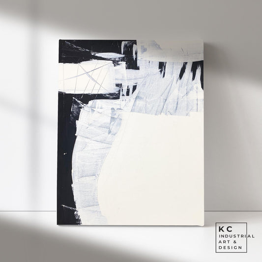 Minimalist | Abstract | Original Art | Black & White | Modern | Geometric | #1 of 3