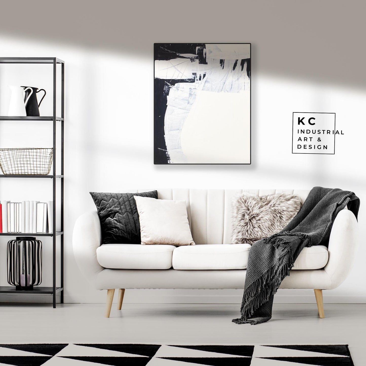 Minimalist | Abstract | Original Art | Black & White | Modern | Geometric | #1 of 3