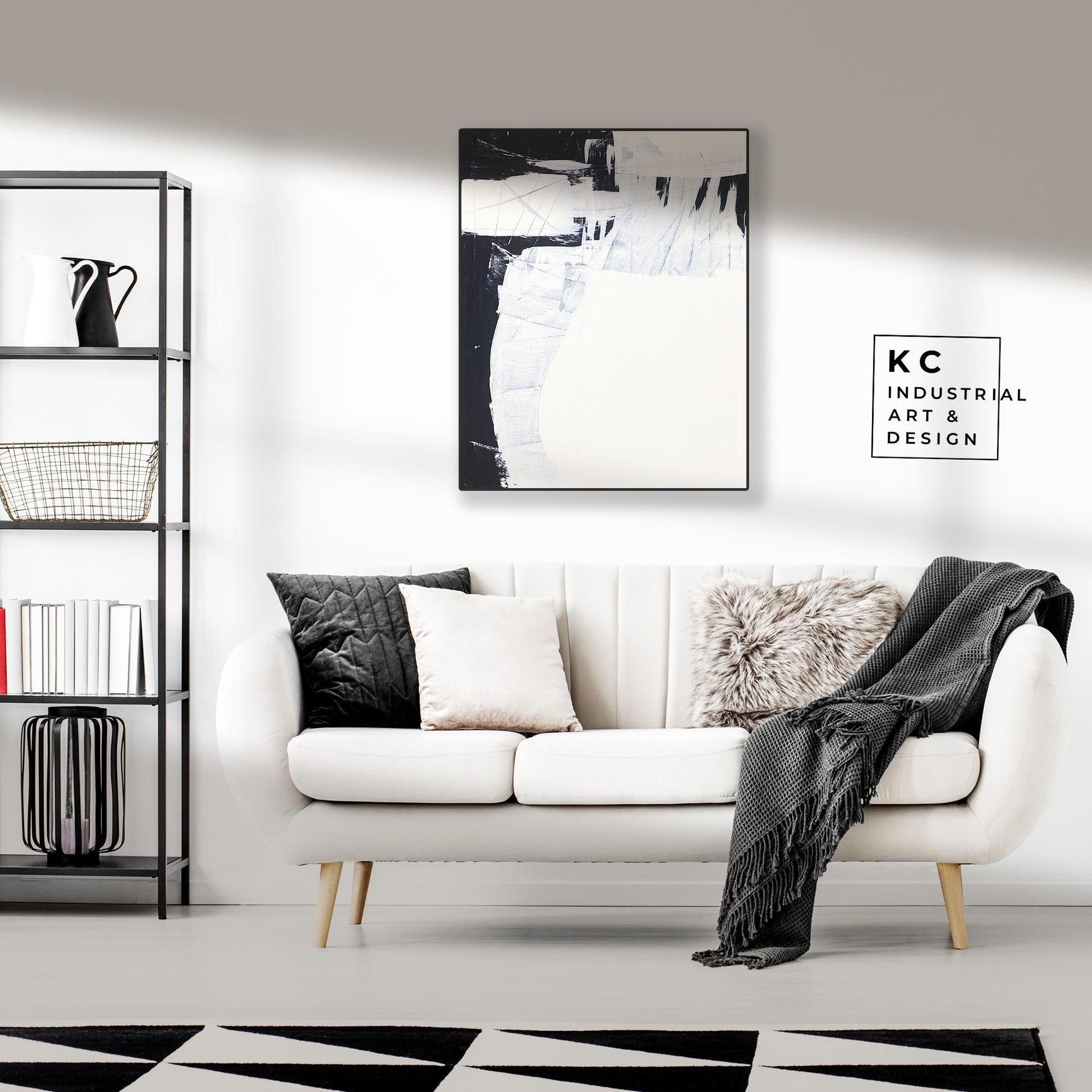 Minimalist | Abstract | Original Art | Black & White | Modern | Geometric | #1 of 3