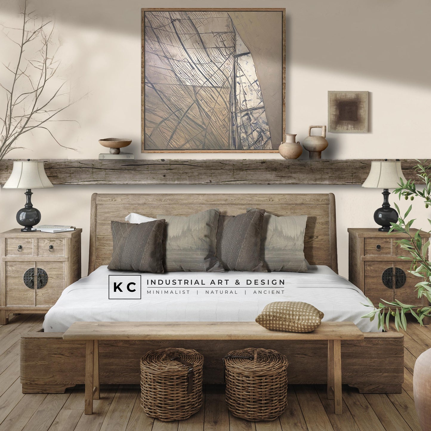 Nautical Sailing Abstract Art Coastal Art Decor KC Industrial Art & Design