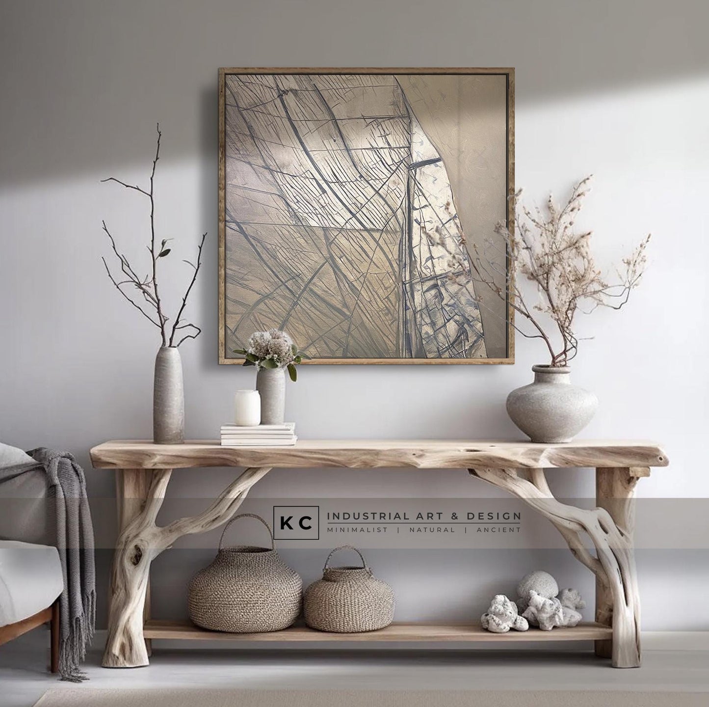Nautical Sailing Abstract Art Coastal Art Decor KC Industrial Art & Design