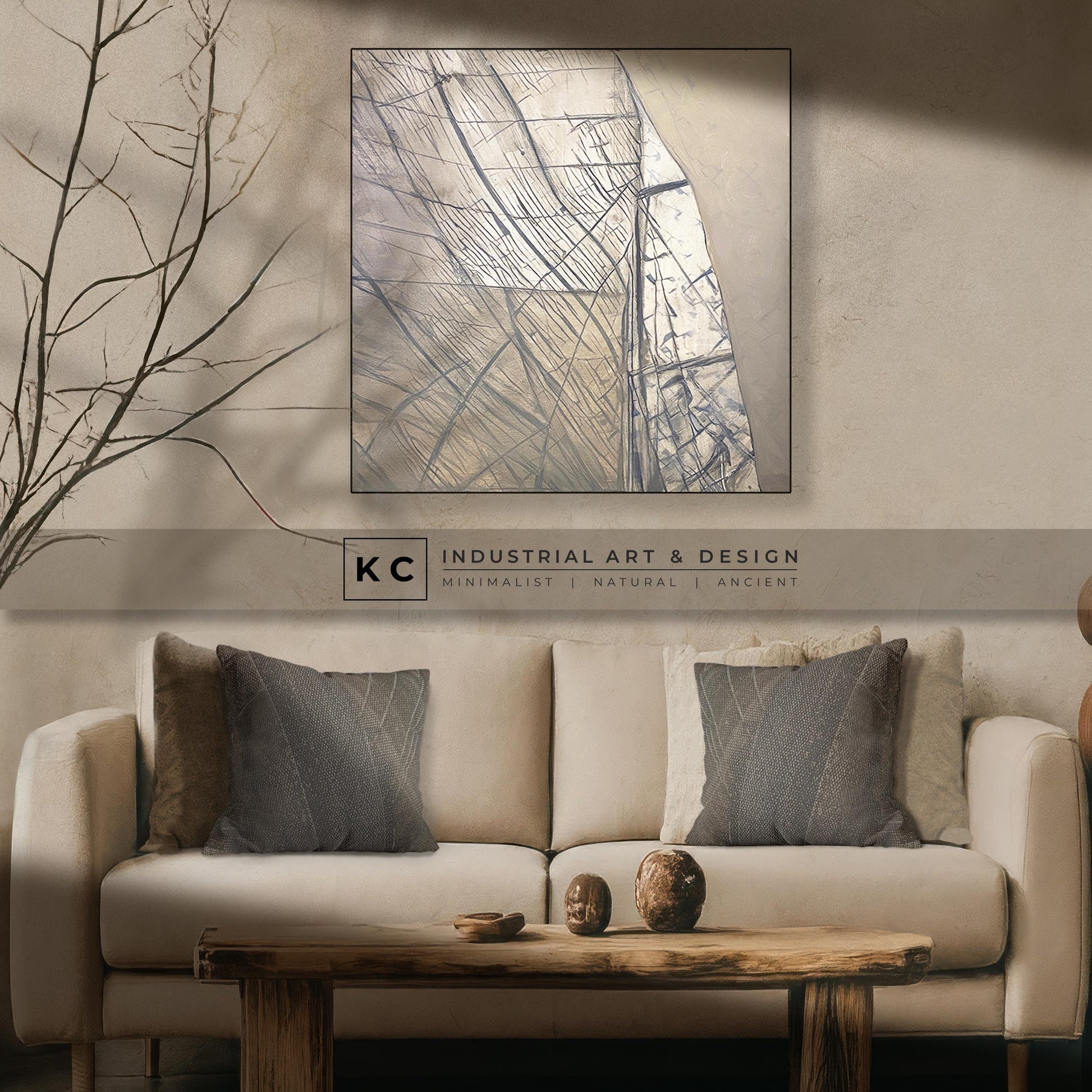 Nautical Sailing Abstract Art Coastal Art Decor KC Industrial Art & Design