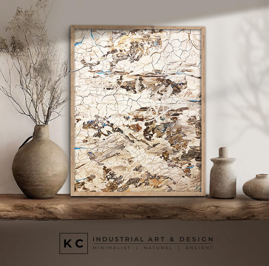 Original Abstract Painting | Textured Abstract Neutral Minimalist Painting on Canvas | Original Artwork | Acrylic Textured Beige Neutral Art KC Industrial Art & Design