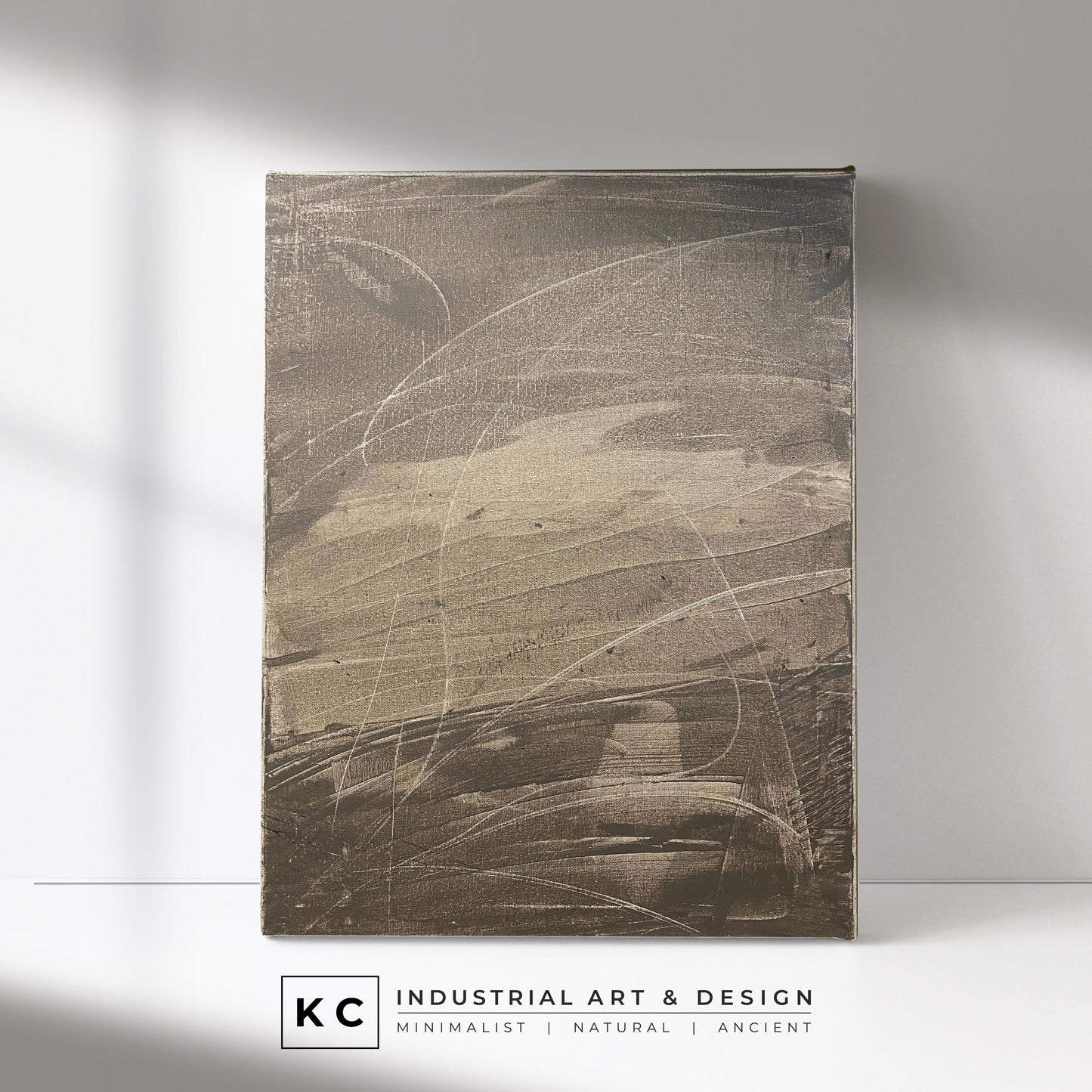 Japandi Glyph #3 of 4 | Primitive Natural Dyes Minimalist Wabi-Sabi Original Abstract Scandinavian Paintings | Set of Four Available