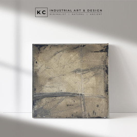 Wabi-Sabi Japandi #9 of 19 | Timeless Grayscale Minimalism | 10x10 Rustic Textured Art