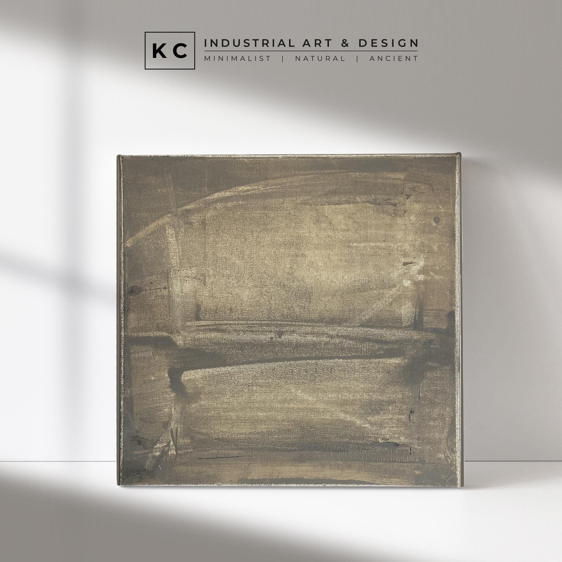 Wabi-Sabi Japandi #7 of 19 | Subdued Grey Textural Harmony | 12x12 Serene Abstract Art