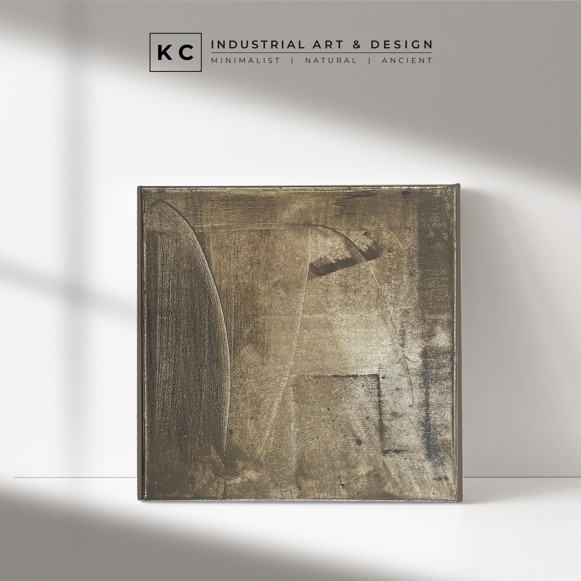 Wabi-Sabi Japandi #3 of 19 | Monochrome Mastery | Square Hand-Painted Canvas | Modern Minimalist Art