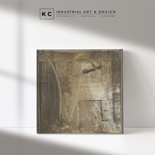 Wabi-Sabi Japandi #3 of 19 | Monochrome Mastery | Square Hand-Painted Canvas | Modern Minimalist Art