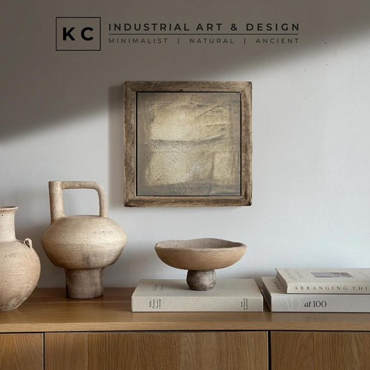 Wabi-Sabi Japandi #1 of 19 | Elegant Monochrome Strokes | Square Hand-Painted Canvas | Contemporary Minimalism