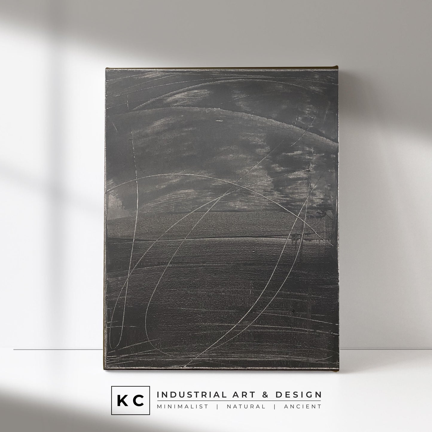 Japandi Glyph #3 of 4 | Primitive Natural Dyes Minimalist Wabi-Sabi Original Abstract Scandinavian Paintings | Set of Four Available