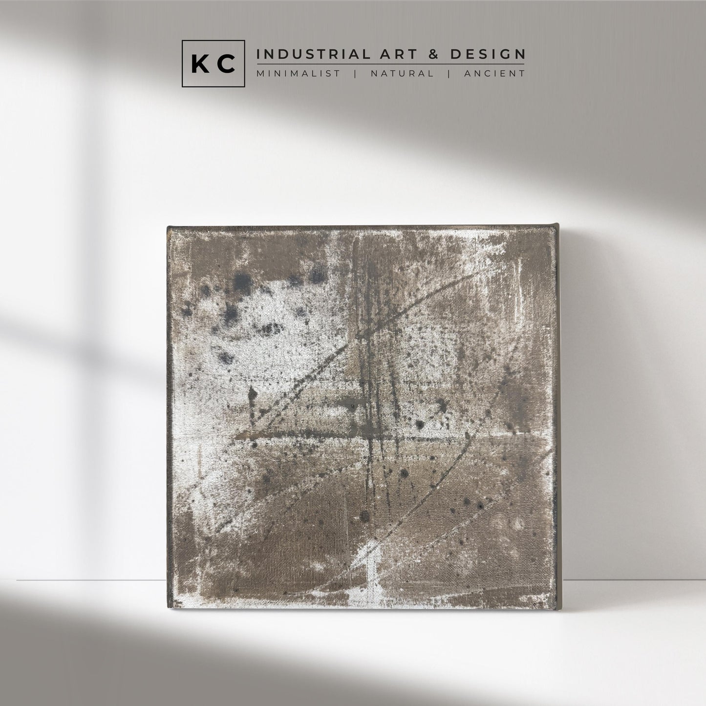 Wabi-Sabi Japandi #19 of 19 | Abstract Organic Textures | Square Hand-Painted Canvas | Contemporary Zen Art