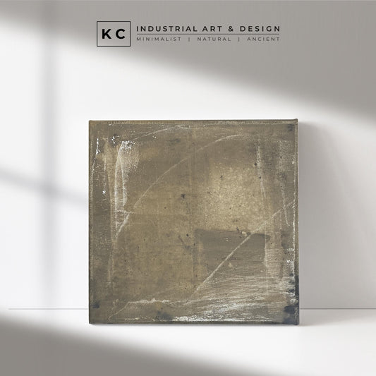 Wabi-Sabi Japandi #12 of 19 | Monochrome Textural Art | Square Hand-Painted Neutral Canvas | Contemporary Decor